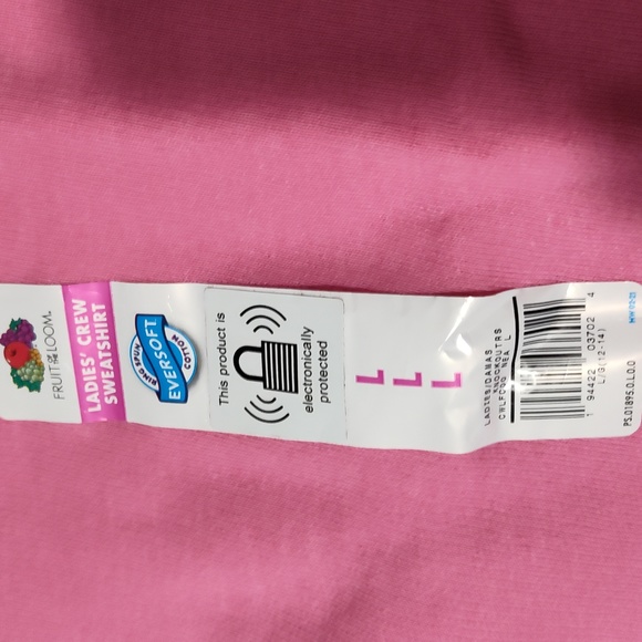 New Ladies pink large sweatshirt - Picture 2 of 3